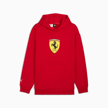 Bluza z kapturem męska Puma FERRARI SPORTSWEAR SHIELD czerwona 63278702