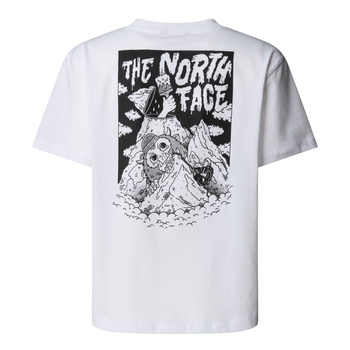 Koszulka chłopięca The North Face SPORTS OVERSIZED POCKET GRAPHIC biała NF0A8EAKFN4