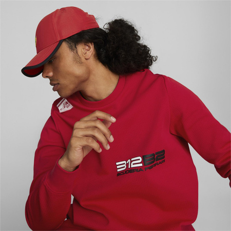 Czapka z daszkiem unisex Puma Ferrari SPTWR Race czerwona 02400301