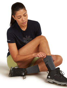 Skarpety trekkingowe damskie Icebreaker MER HIKE+ MEDIUM CREW czarne IB0A578I0D5