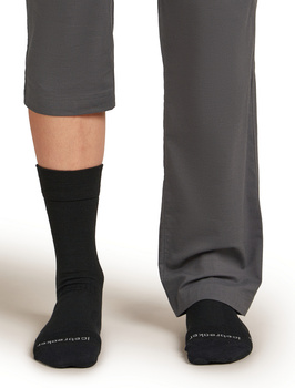 Skarpety trekkingowe damskie Icebreaker HIKE+ LINER CREW czarne IB0A57AK001