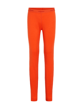 Legginsy termiczne dziecięce Icebreaker 200 OASIS pomarańczowe IB1045030GT