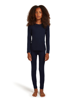 Legginsy termiczne dziecięce Icebreaker 200 OASIS granatowe IB104503401