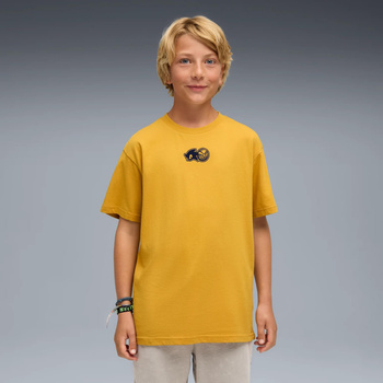 Koszulka chłopięca Puma X SONIC RELAXED GRAPHIC złota 63238162