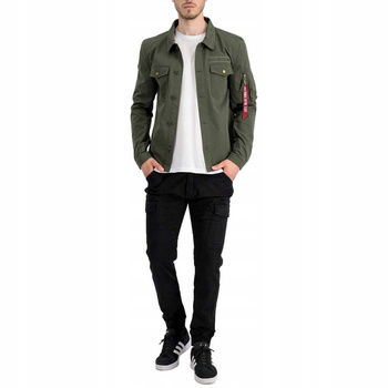 Koszula męska Alpha Industries OVERSHIRT zielona 108123-142