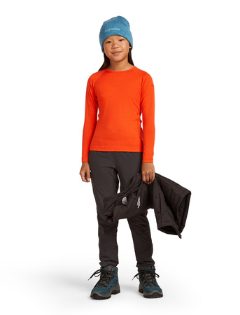 Longsleeve termiczny dziecięcy Icebreaker 200 OASIS pomarańczowy IB1045010GT