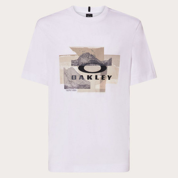 Koszulka męska Oakley MOUNTAIN CAMO biała FOA407445-100