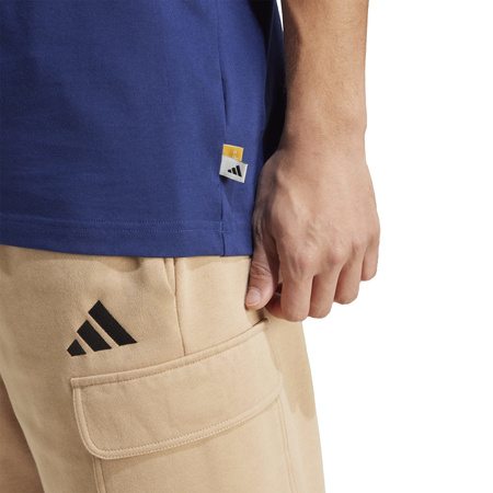 Koszulka treningowa męska adidas DOG HOOP niebieska JZ7446