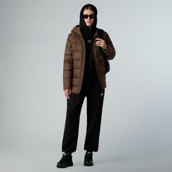 Parka puchowa z kapturem damska The North Face HYALITE DOWN brązowa NF0A8E741OI