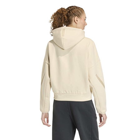 Bluza z kapturem damska adidas Z.N.E. beżowa KE4746