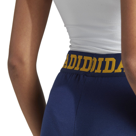Spodenki damskie adidas WAISTBAND BOOTY niebieskie IL2421