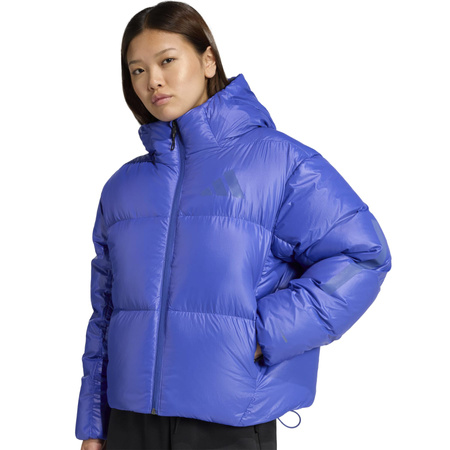 Kurtka puchowa damska adidas Z.N.E. niebieska JW1517