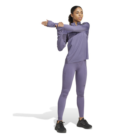 Longsleeve do biegania damski adidas OWN THE RUN fioletowy JX2256