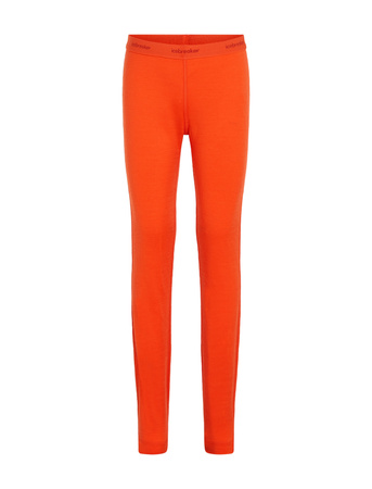 Legginsy termiczne dziecięce Icebreaker 200 OASIS pomarańczowe IB1045030GT