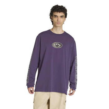 Longsleeve męski adidas GRAPHIC fioletowy KS6861