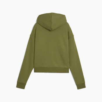 Bluza z kapturem damska Puma ELEVATED GRAPHIC CROPPED TR zielona 68950022