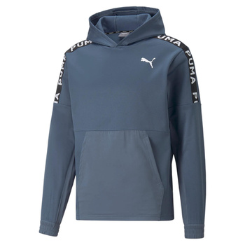 Bluza z kapturem męska Puma FIT PWRFLEECE niebieska 52212418