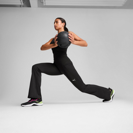 Legginsy treningowe damskie Puma TAD ESSENTIAL HW BOOTCUT czarne 52590201