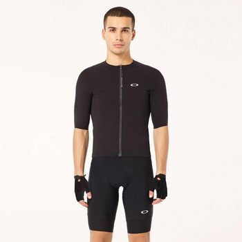 Koszulka rowerowa męska Oakley GRIDSKIN PINSTRIPE JERSEY Q36.5 czarna FOA405953-02E