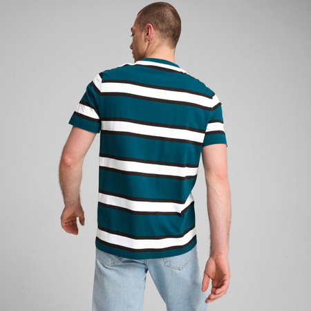 Koszulka męska Puma SQUAD STRIPE AOP zielona 68179322