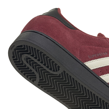 Buty sportowe męskie adidas SUPERSTAR II bordowe JQ3220
