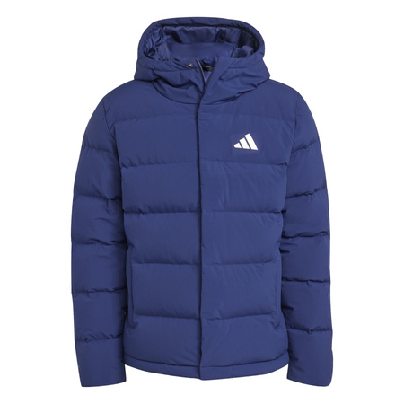 Kurtka puchowa męska adidas HELIONIC niebieska JX0581