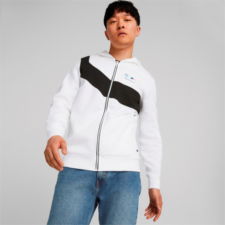Bluza z kapturem męska Puma BMW MMS HDD biała 53586402