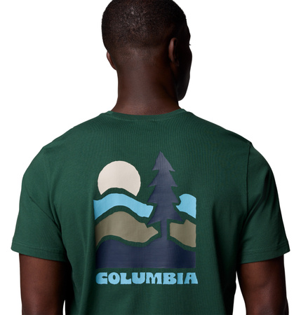 Koszulka męska Columbia EXPLORERS CANYON zielona 2036451375