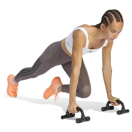 Legginsy treningowe damskie adidas OPTIME 3-STRIPES 7/8 brązowe KE7530