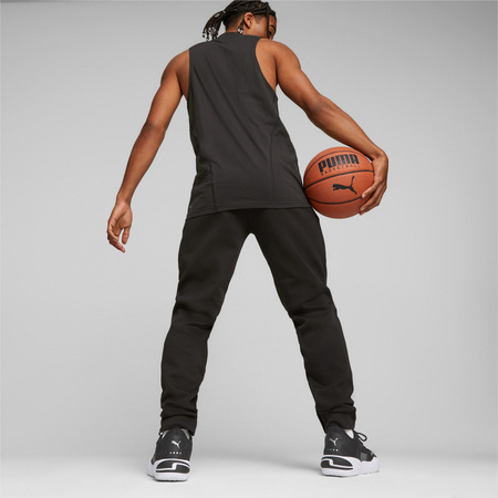 Spodnie dresowe męskie Puma HOOPS TEAM DIME czarne 67663901