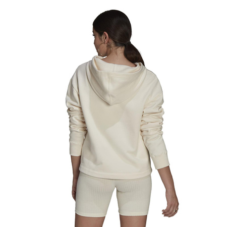 Bluza z kapturem damska adidas Cropped beżowa HE6885