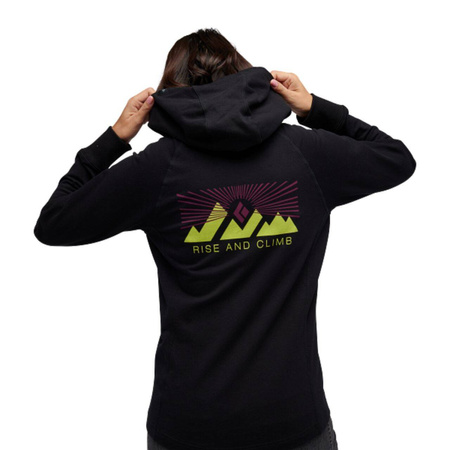Bluza z kapturem damska Black Diamond RISE AND CLIMB FZ czara AP7302530002