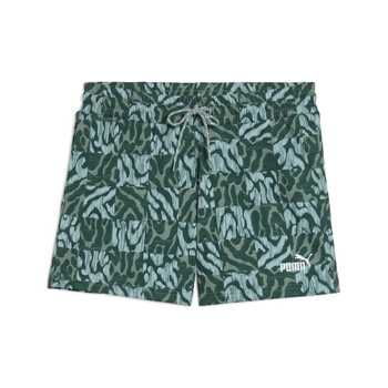 Spodenki damskie Puma ESS GRAPHIC AOP 5 zielone 68507330