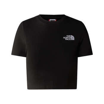 Koszulka damska The North Face ESSENTIAL CROPPED czarna NF0A55AOJK3
