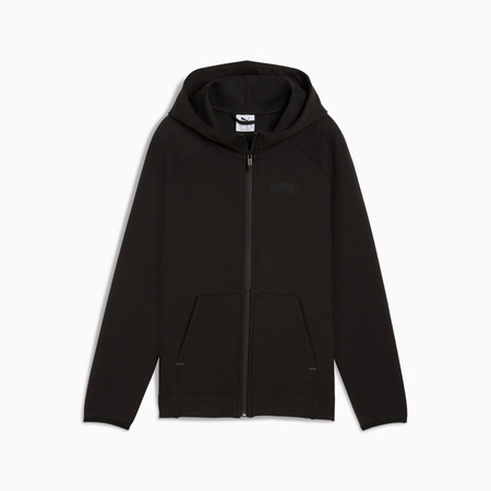 Bluza z kapturem dziewczęca Puma SPACER FZ czarna 68858401