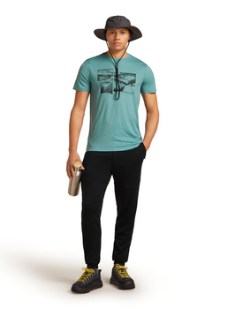 Koszulka męska Icebreaker 150 TECH LITE niebieska IB0A57C2451