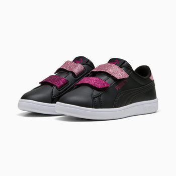 Buty sportowe dziewczęce Puma SMASH 3.0 L GLITTER VELCRO V PS czarne 39560907