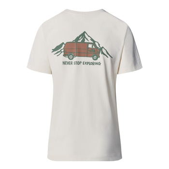Koszulka damska The North Face OUTDOOR GRAPHIC beżowa NF0A8C22QLI