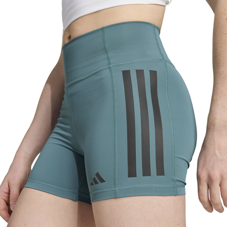 Legginsy treningowe damskie adidas OPTIME 3-STRIPES turkusowe JX2817