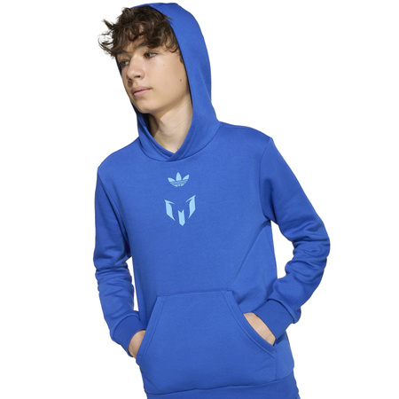 Bluza z kapturem dziecięca adidas MESSI niebieska JY9542