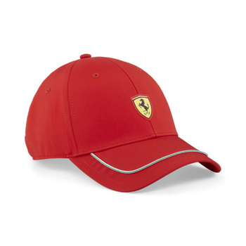 Czapka z daszkiem unisex Puma FERRARI RACE BB czerwona 02520001