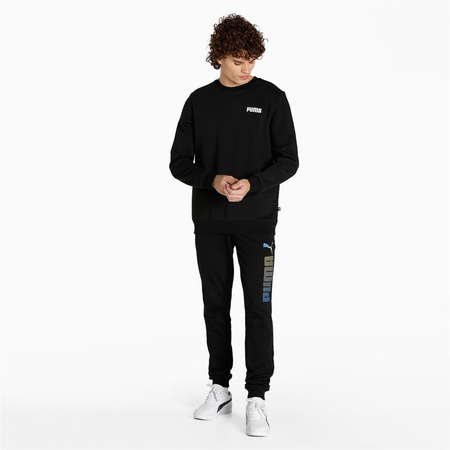 Bluza męska Puma ESS CREW FL czarna 84746001