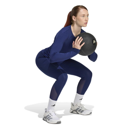 Legginsy treningowe damskie adidas TECHFIT niebieskie JZ0792
