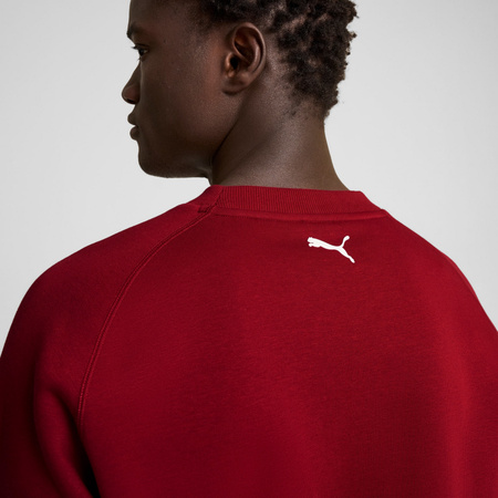 Bluza męska Puma FERRARI RACE GRAPHIC CREW bordowa 62843405