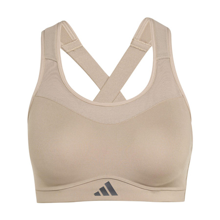 Stanik sportowy damski adidas TLRD beżowy JX8843