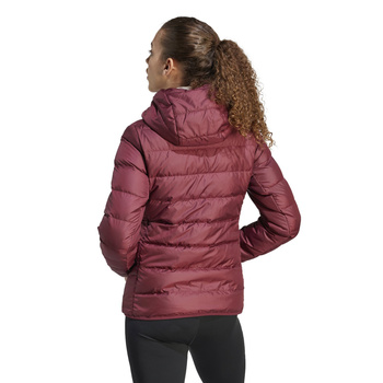 Kurtka z kapturem damska adidas TERREX MULTI LIGHT DOWN bordowa IP6035