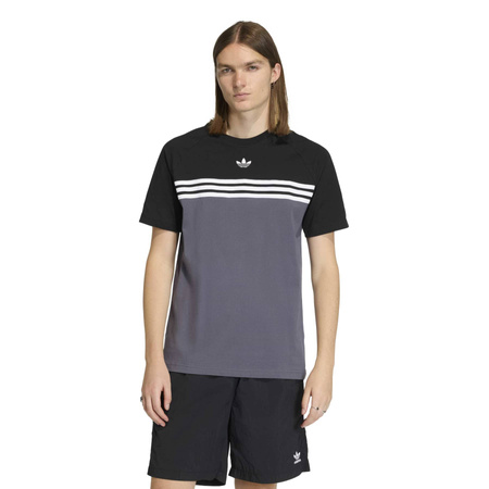 Koszulka męska adidas CHEST STRIPES szara KE2130