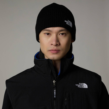 Czapka zimowa unisex The North Face LOGO CUFFED BEANIE czarna NF0A3FJXJK3
