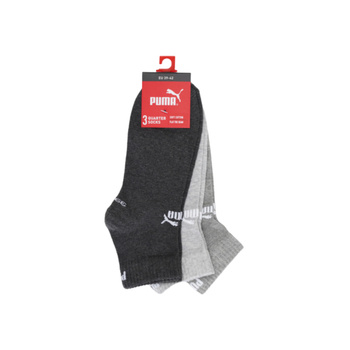 Skarpety unisex Puma ELEMENTS PLAIN QUARTER 3-PACK wielokolorowe 94710810