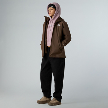 Kurtka z kapturem damska The North Face CARTO MONO TRICLIMATE brązowa NF0A8D3D1OI